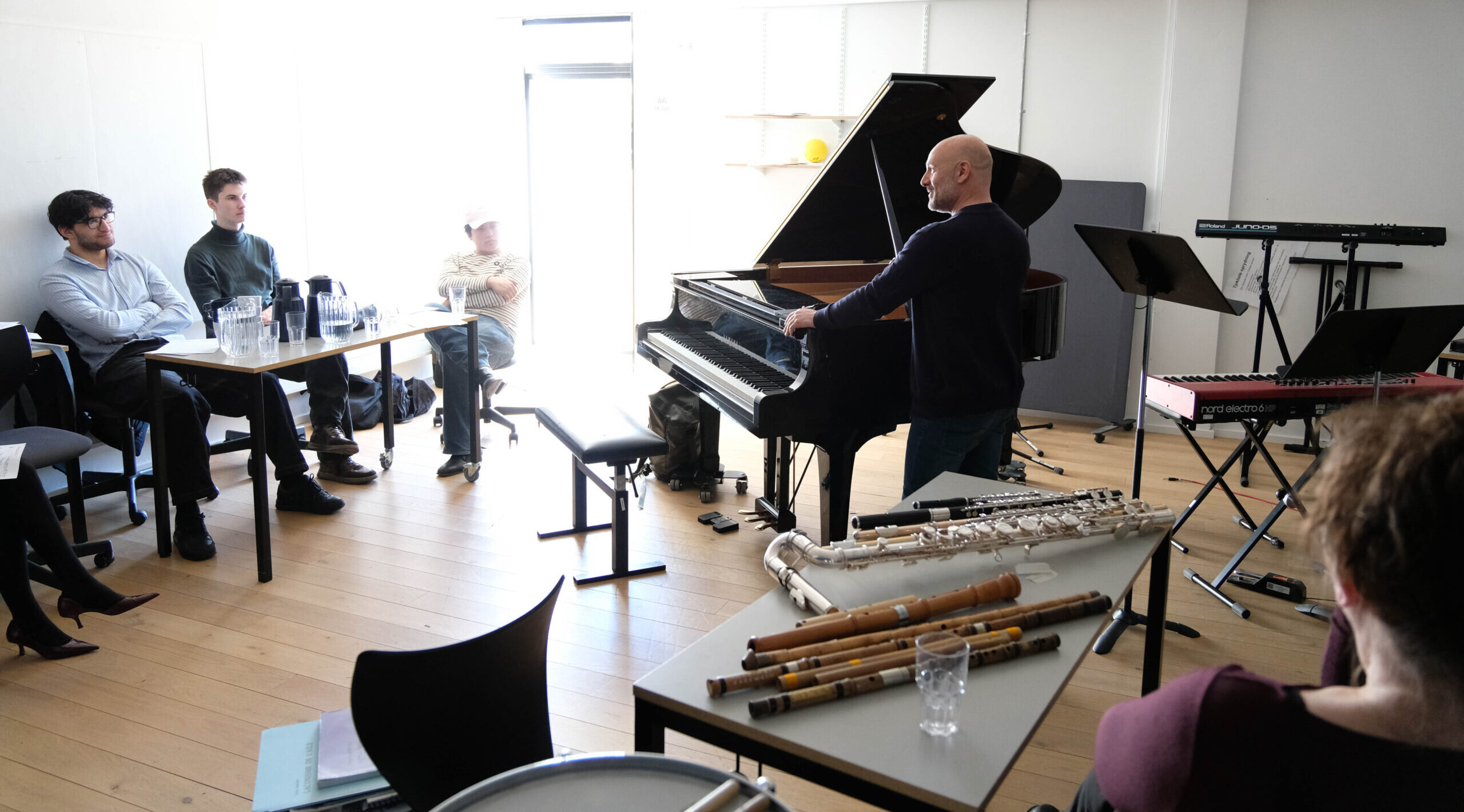 Flute Studio Lab workshop with young composers and performers