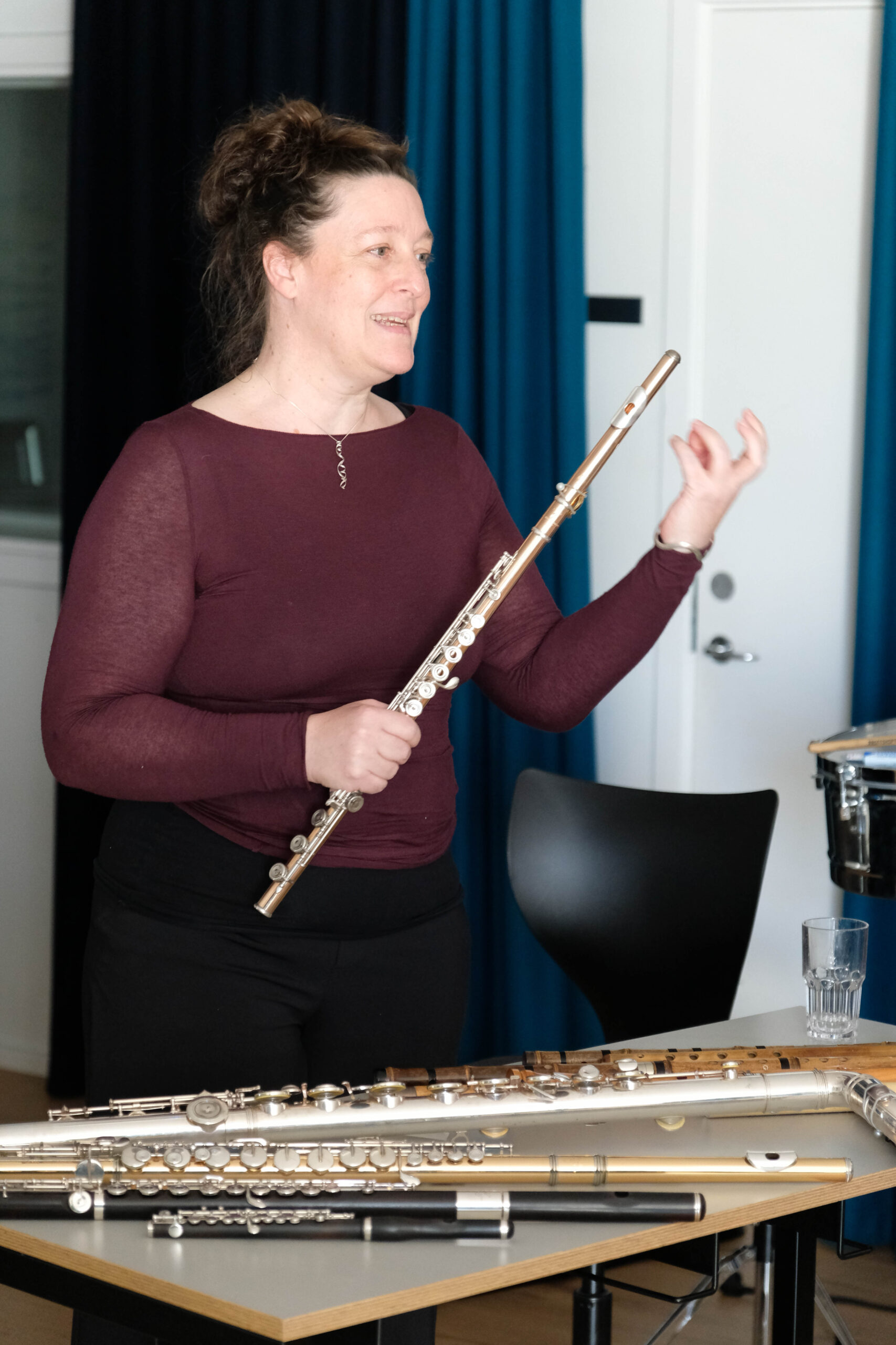 Flute Studio Lab workshop with young composers